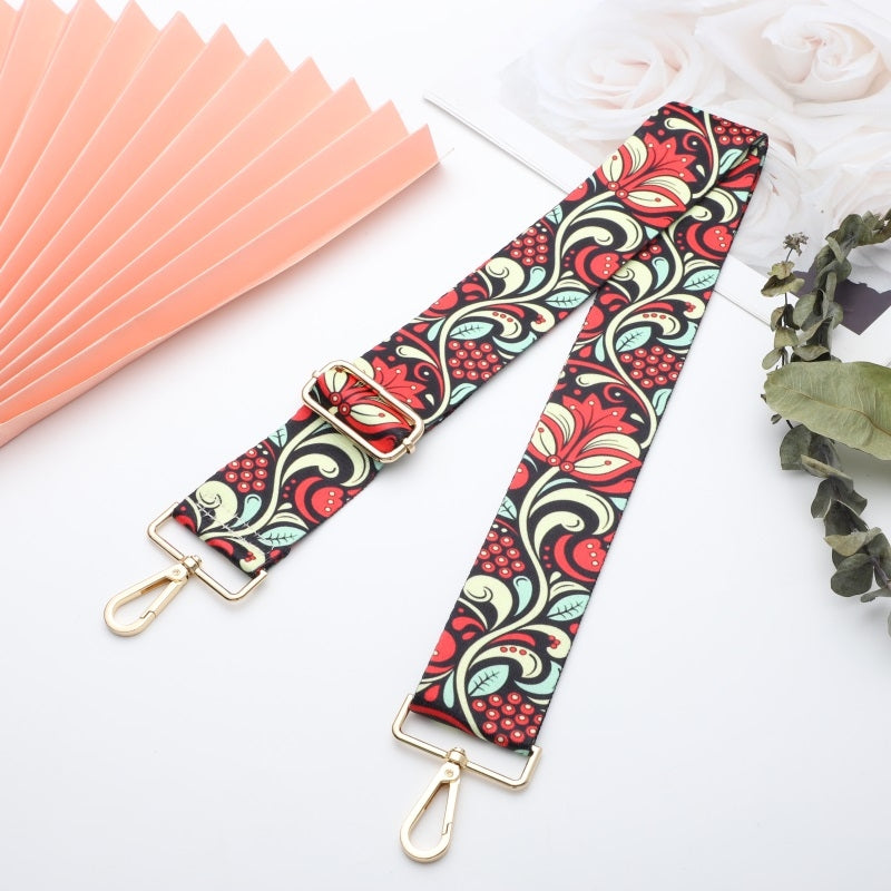 Ethnic Pattern Wide Bag Shoulder Strap