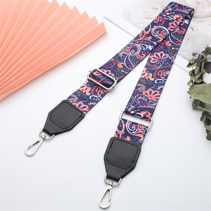 Braiding Tie-in Wide Bag Strap with Leather Head