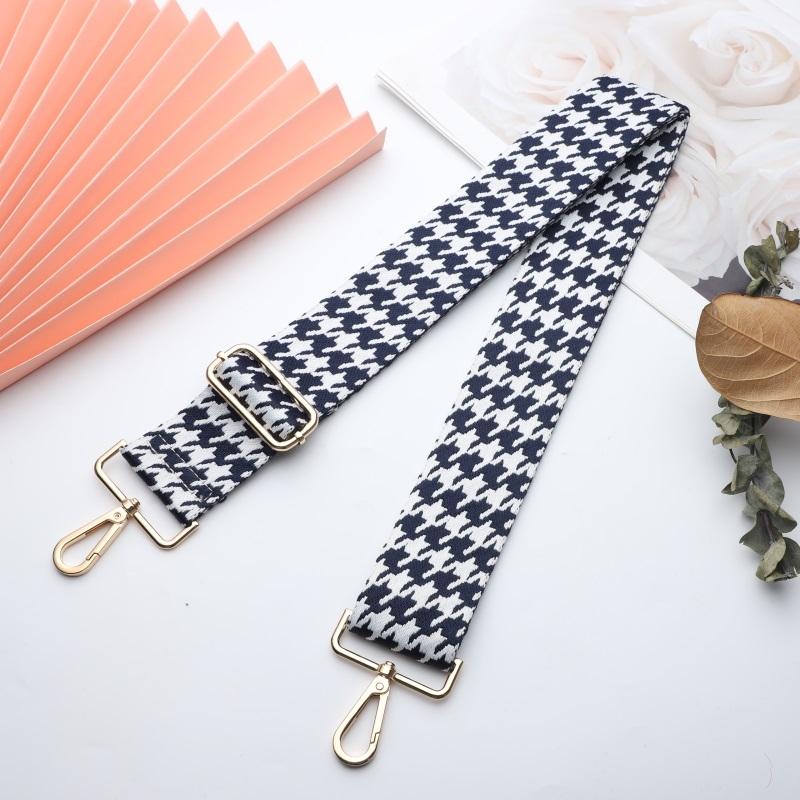 Houndstooth Multicolor Wide Strap