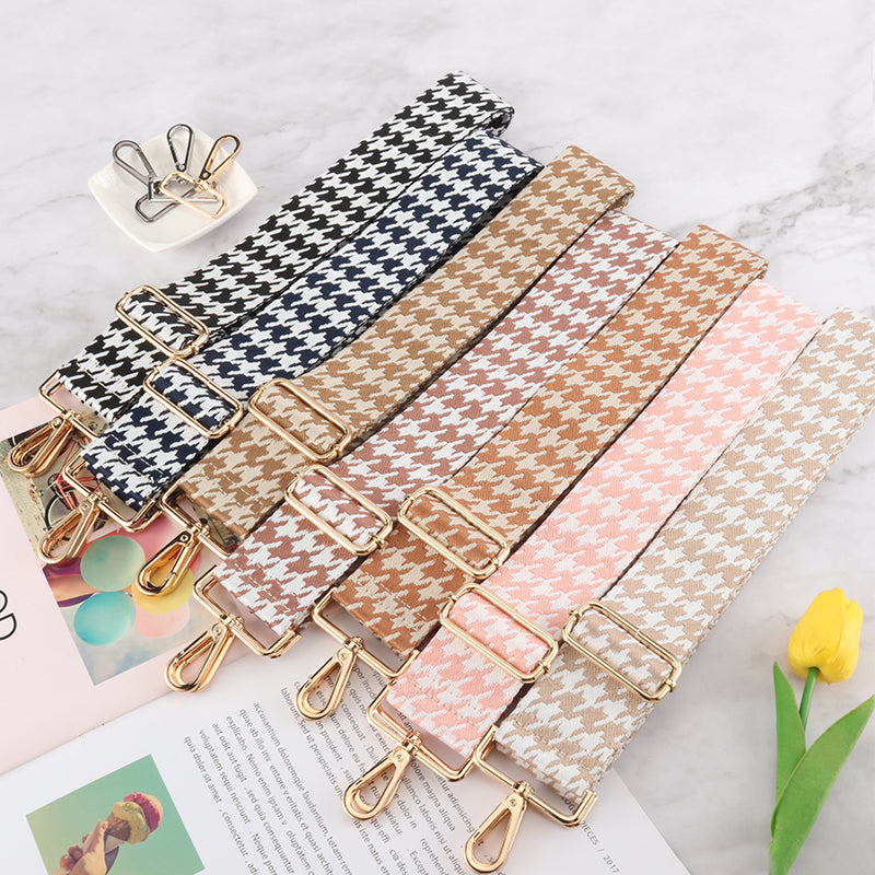 Houndstooth Multicolor Wide Strap