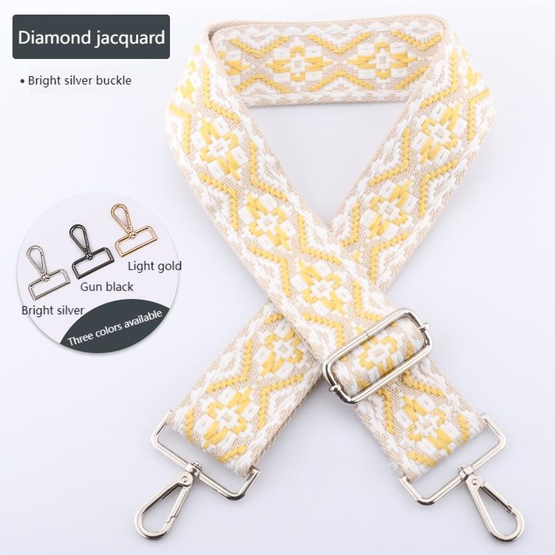 Colored Embroidered Bag Strap