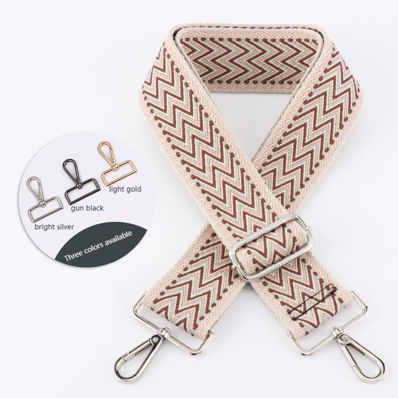 W Letter Texture Wide Bag Shoulder Strap