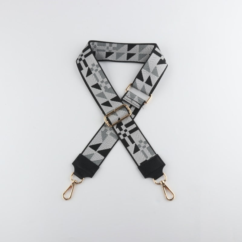 Dark Color Bag Strap with Leather Head
