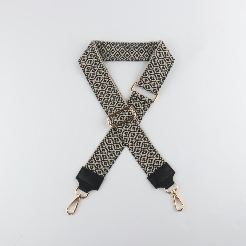 Regular Texture Bag Strap with Leather Head