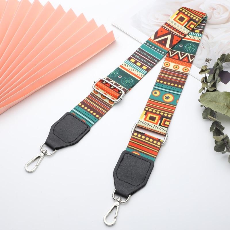Braiding Tie-in Wide Bag Strap with Leather Head