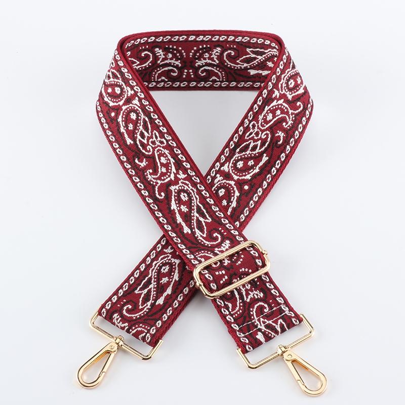 Two-color Stitching Color Shading Wide Bag Strap