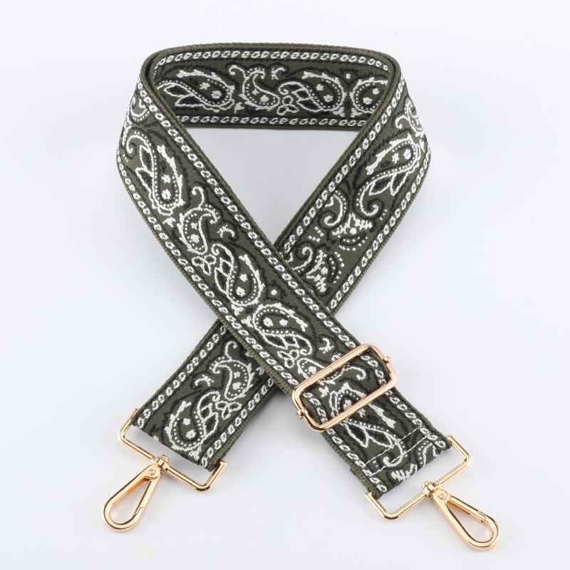 Two-color Stitching Color Shading Wide Bag Strap