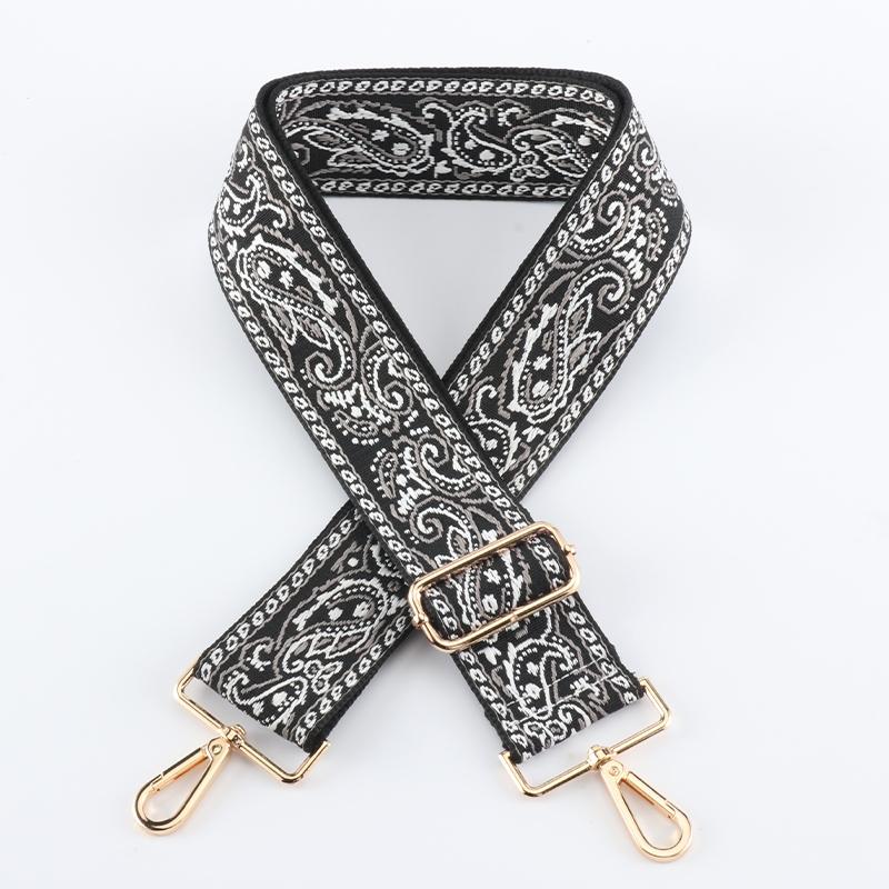 Two-color Stitching Color Shading Wide Bag Strap