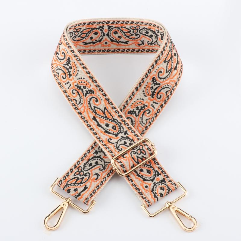 Two-color Stitching Color Shading Wide Bag Strap