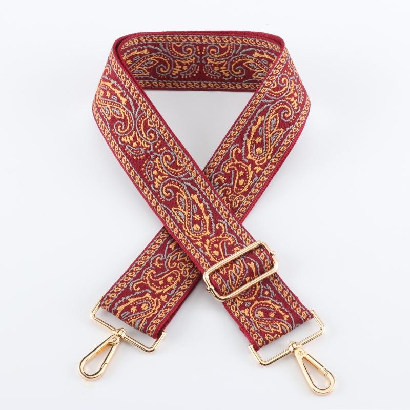 Two-color Stitching Color Shading Wide Bag Strap