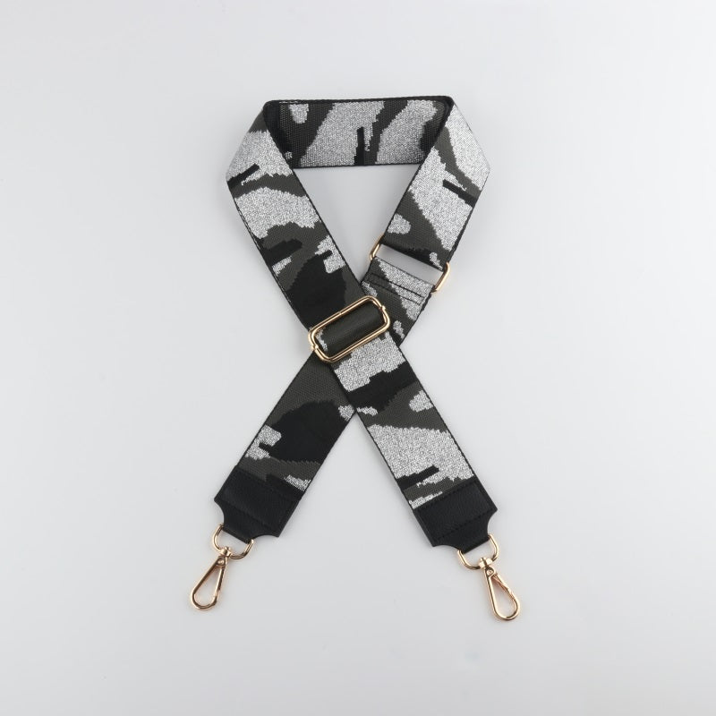 Black Style Bag Strap with Leather Head