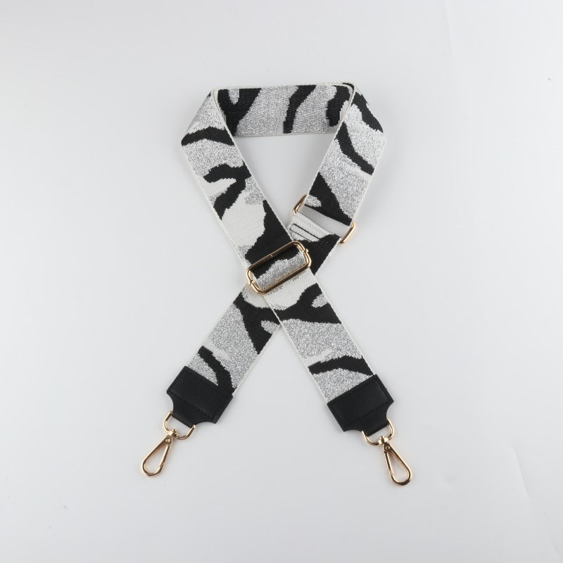 Black Style Bag Strap with Leather Head