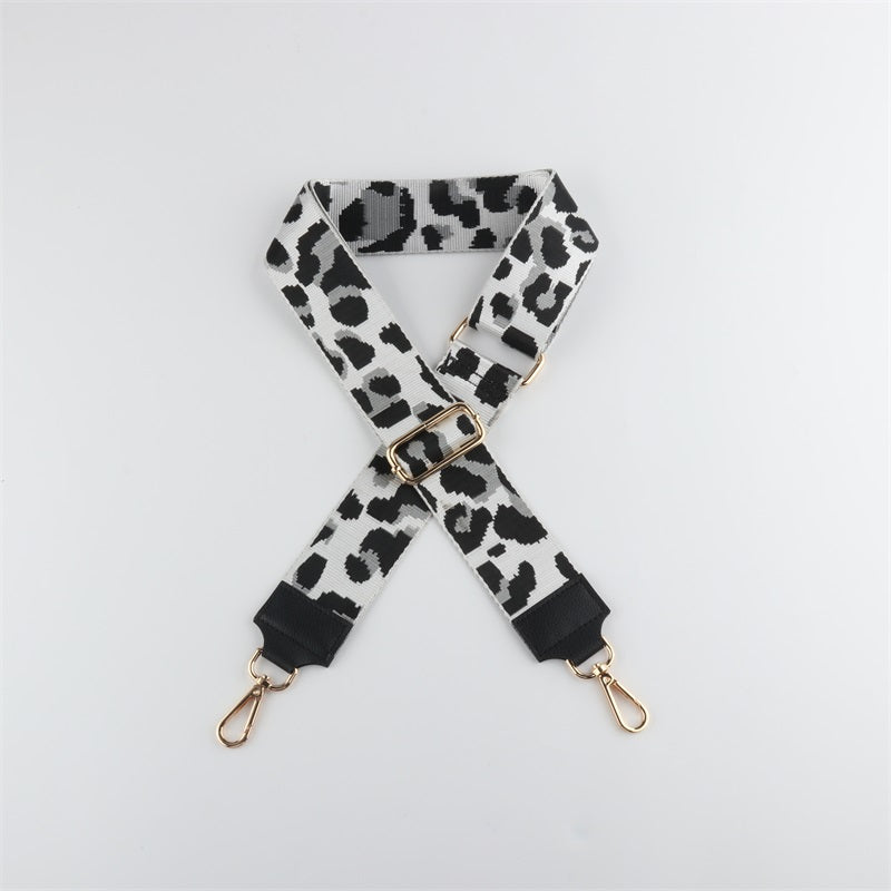Dark Color Bag Strap with Leather Head