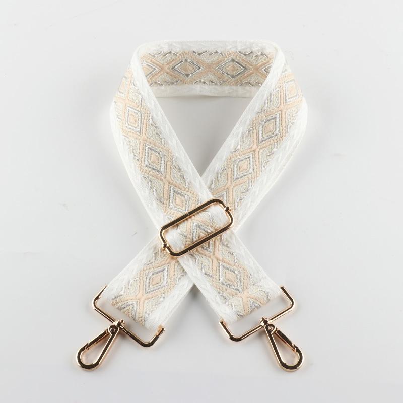 Two-color Diamond Wide Bag Shoulder Straps