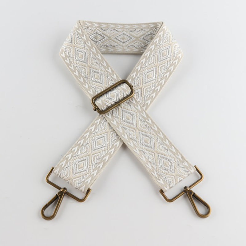 Colorful Diamond Bronze Buckle Wide Shoulder Straps