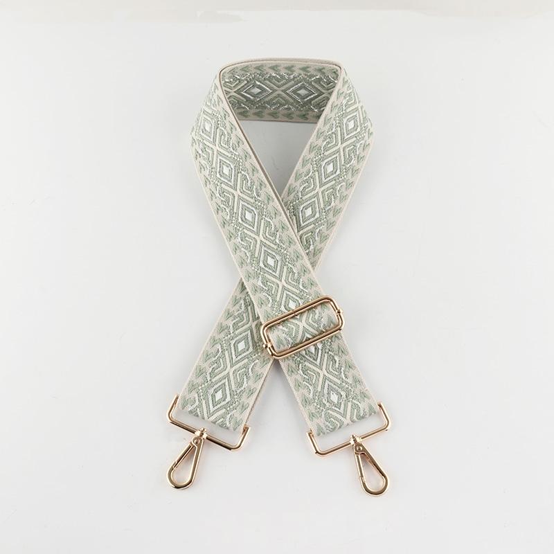 Two-color Diamond Wide Bag Shoulder Straps
