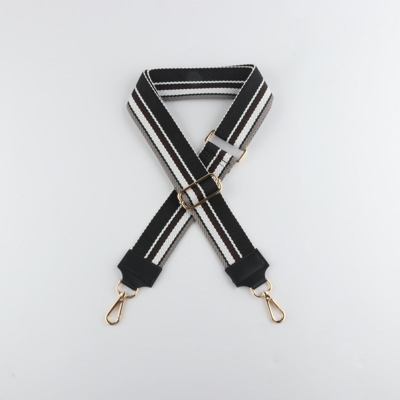 Dark Color Bag Strap with Leather Head