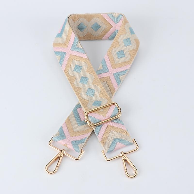 Ethnic Style Jacquard Wide Bag Strap