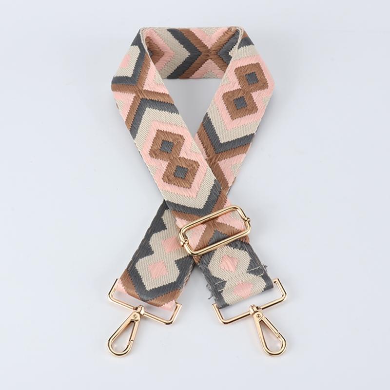 Ethnic Style Jacquard Wide Bag Strap