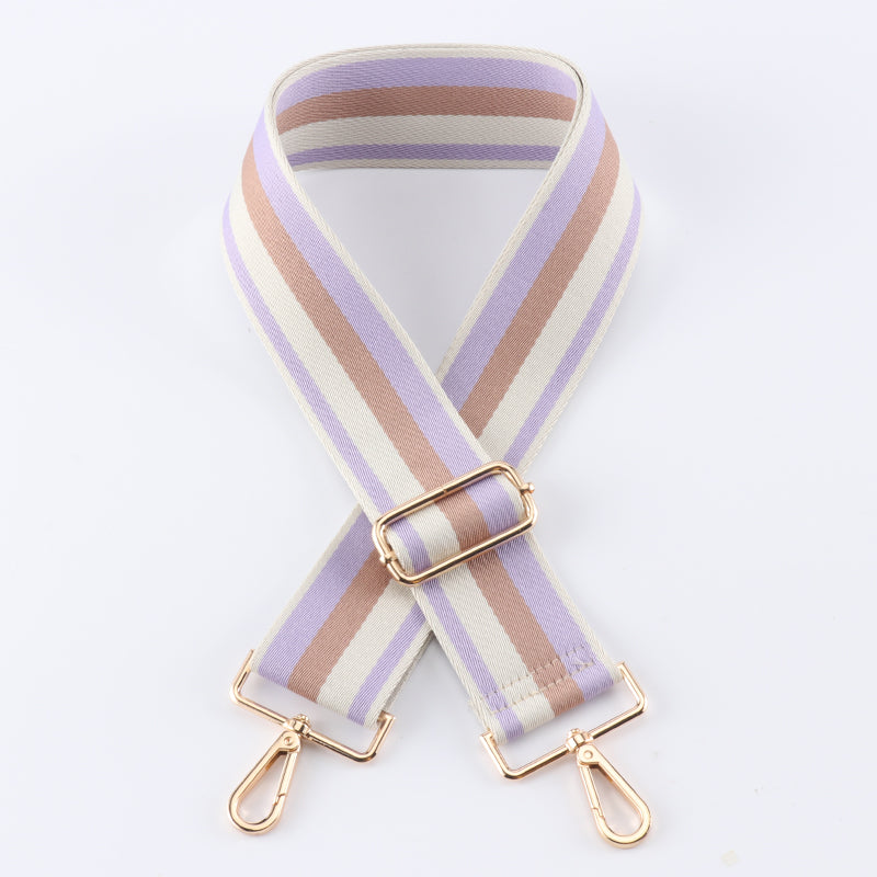 Multi-color Contrast Wide Bag Shoulder Strap