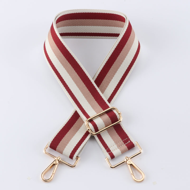 Multi-color Contrast Wide Bag Shoulder Strap