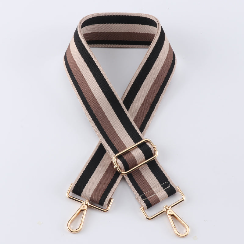 Multi-color Contrast Wide Bag Shoulder Strap