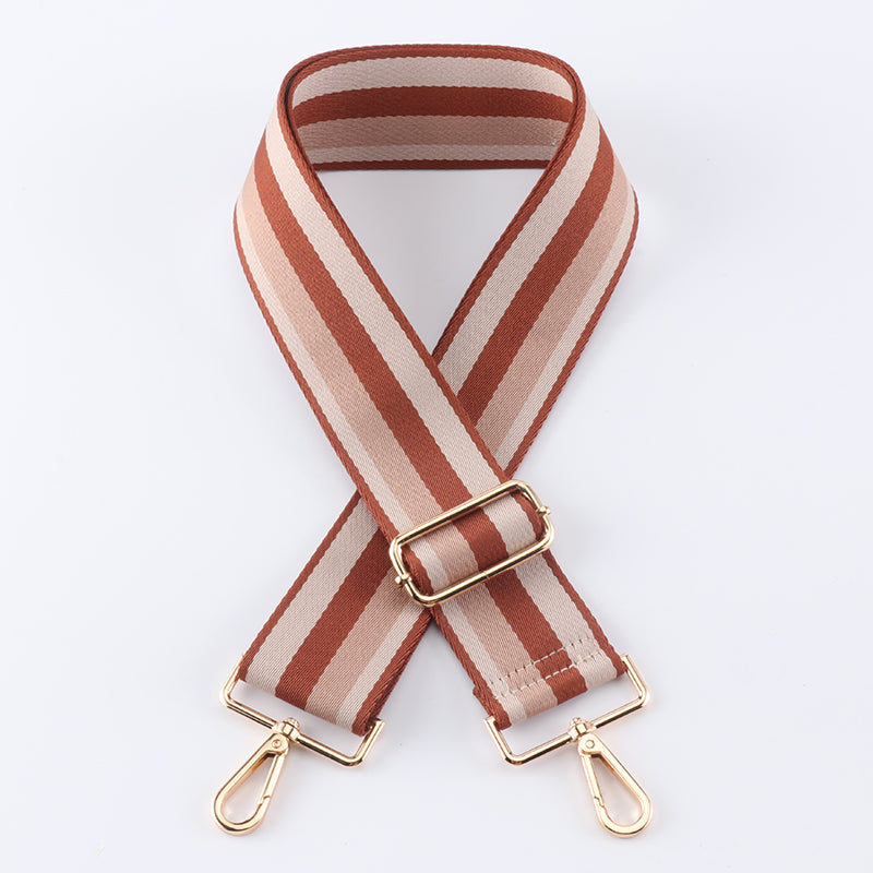 Multi-color Contrast Wide Bag Shoulder Strap