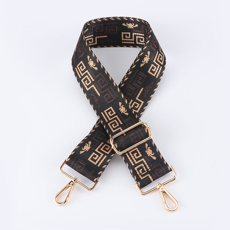 Dark Geometry Wide Bag Shoulder Strap