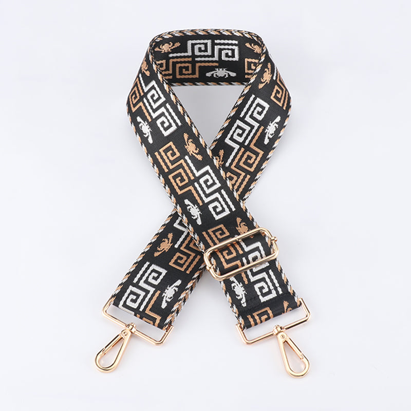 Dark Geometry Wide Bag Shoulder Strap