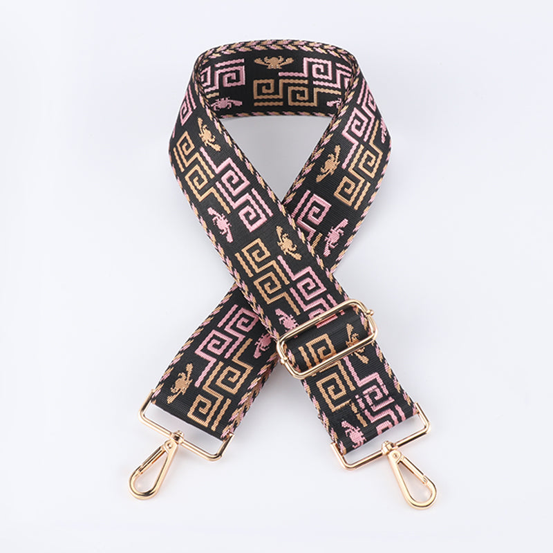 Dark Geometry Wide Bag Shoulder Strap