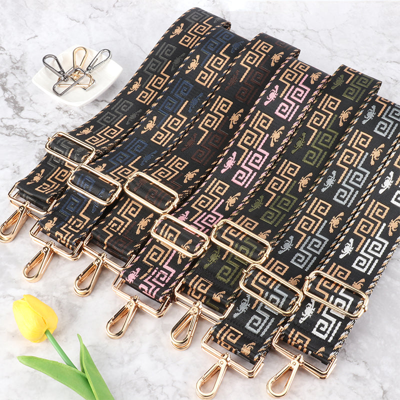 Dark Geometry Wide Bag Shoulder Strap