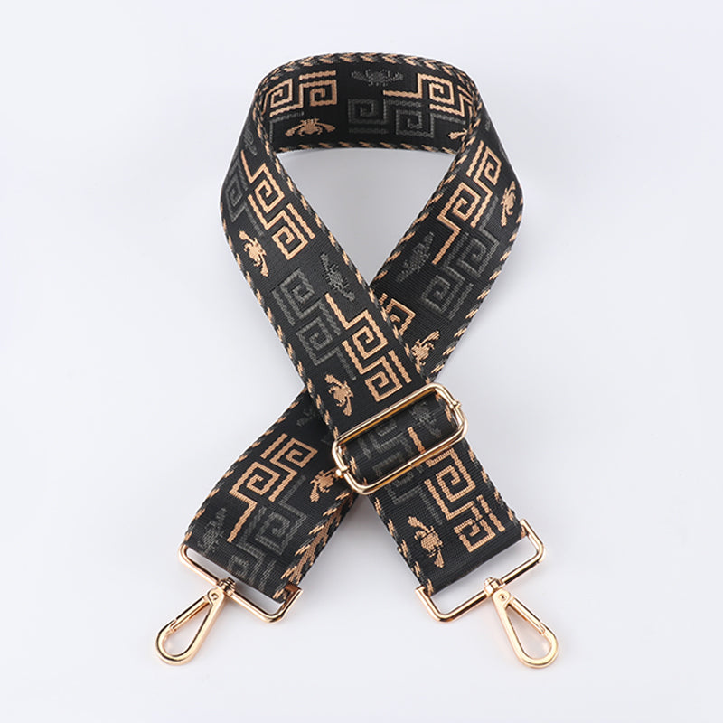 Dark Geometry Wide Bag Shoulder Strap