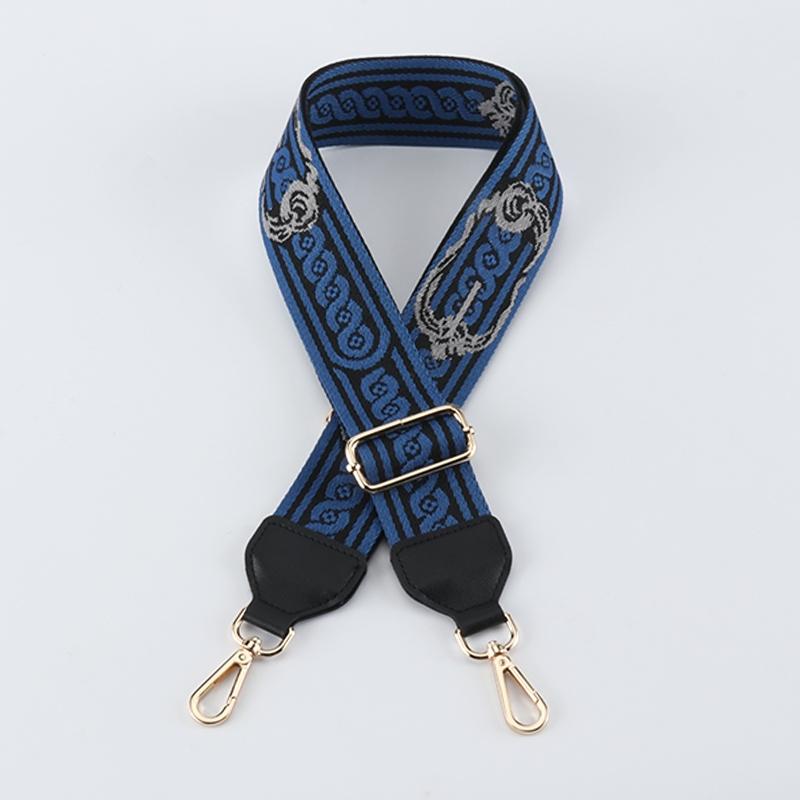 Twist Pattern Wide Bag Straps with Leather Head