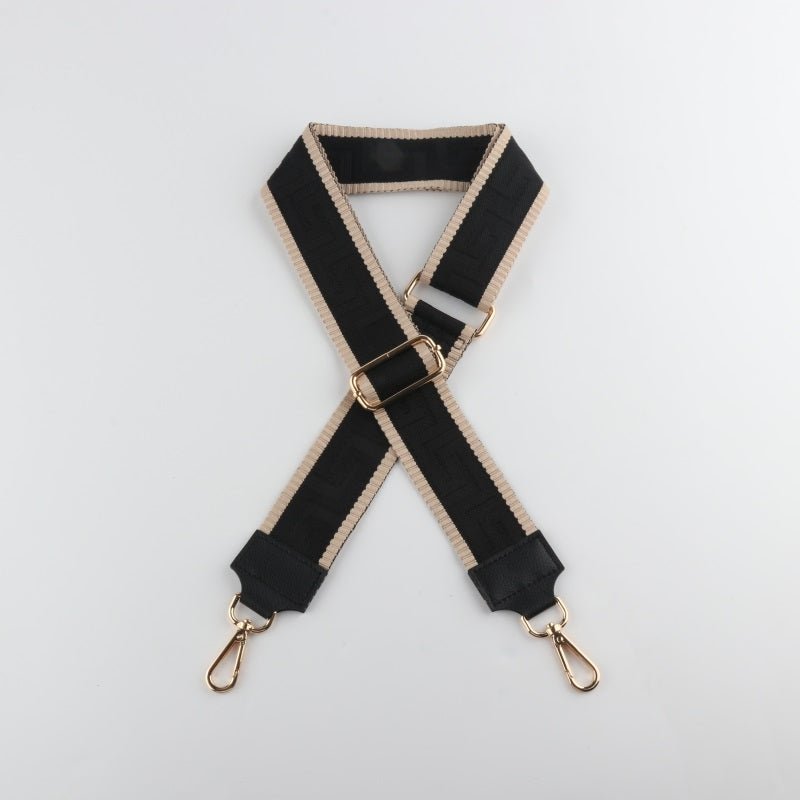 Regular Texture Bag Strap with Leather Head