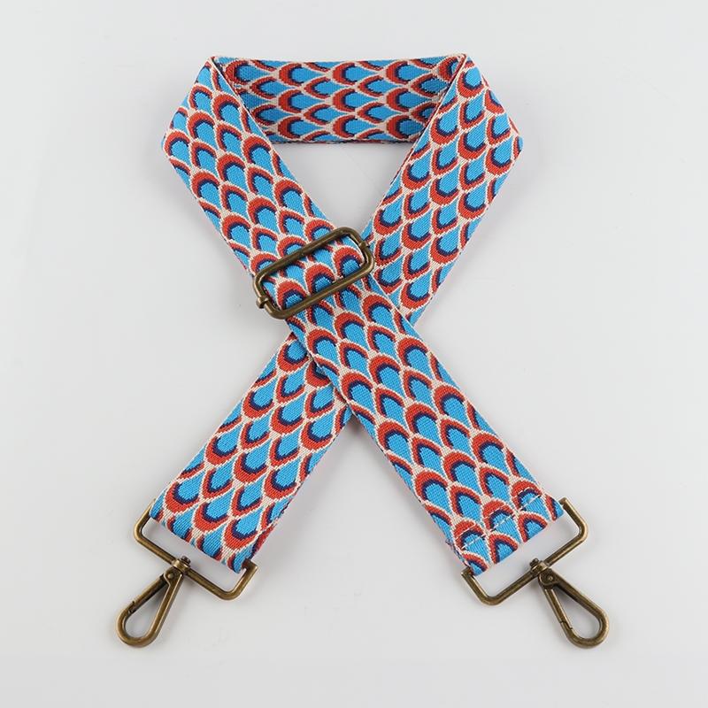 Fish Scale Pattern Wide Bag Strap