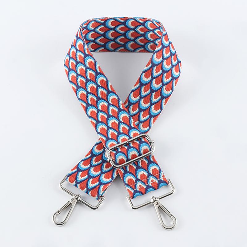 Fish Scale Pattern Wide Bag Strap