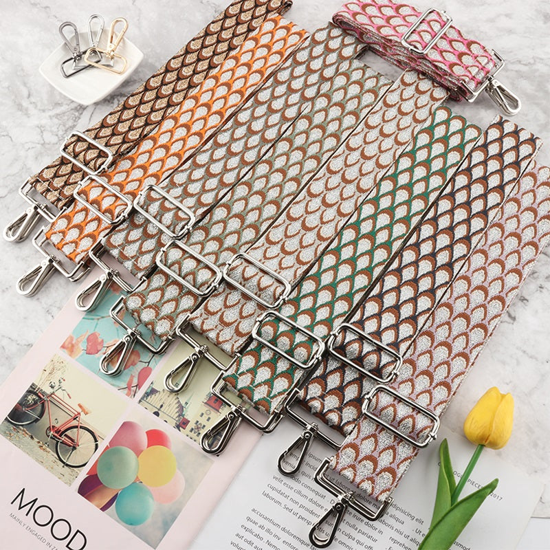 Scale Pattern Wide Bag Strap