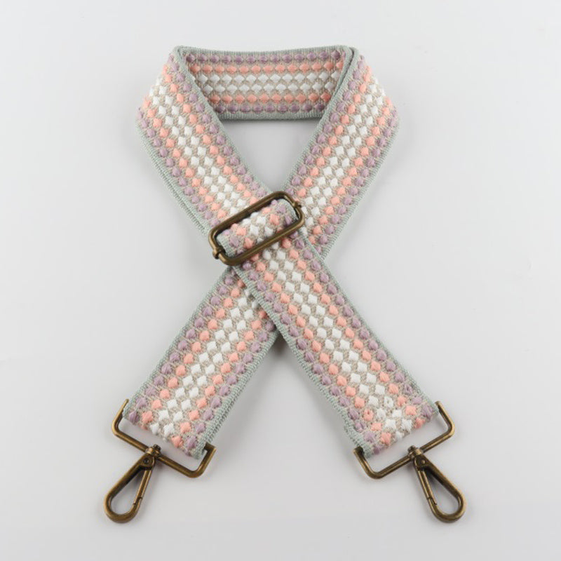 Scale Pattern Bronze Buckle Wide Shoulder Straps