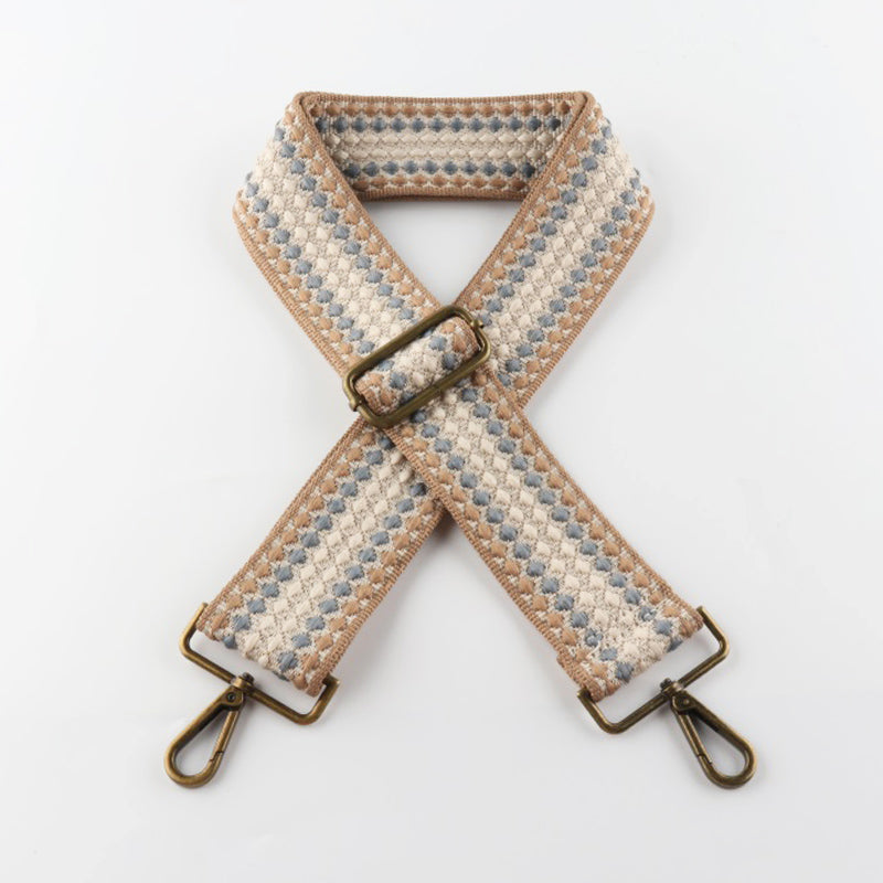 Scale Pattern Bronze Buckle Wide Shoulder Straps