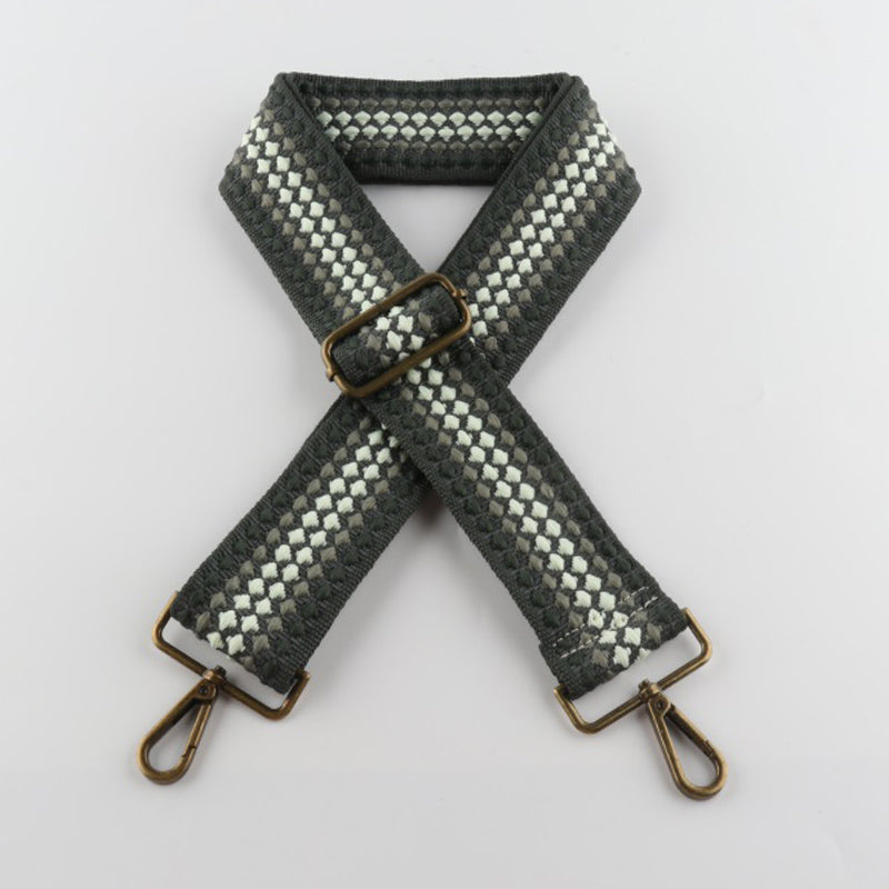 Scale Pattern Bronze Buckle Wide Shoulder Straps
