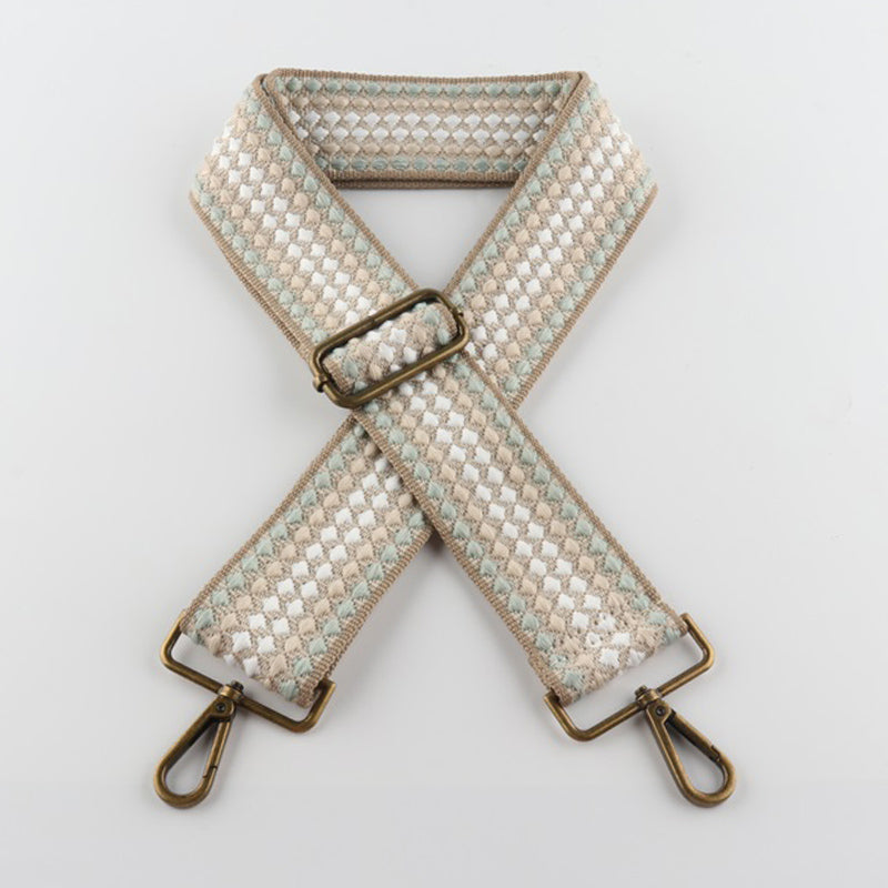 Scale Pattern Bronze Buckle Wide Shoulder Straps