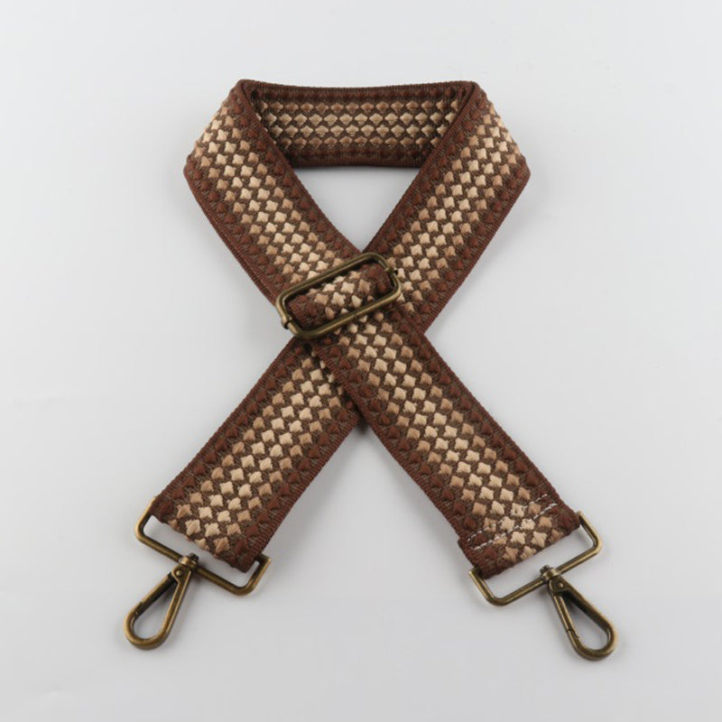 Scale Pattern Bronze Buckle Wide Shoulder Straps