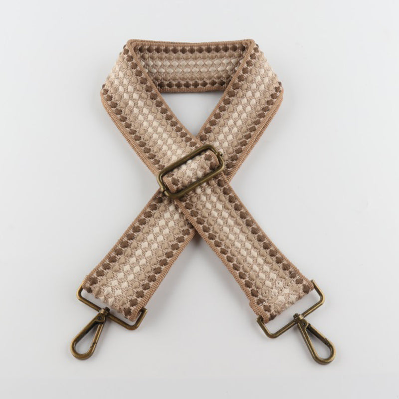 Scale Pattern Bronze Buckle Wide Shoulder Straps