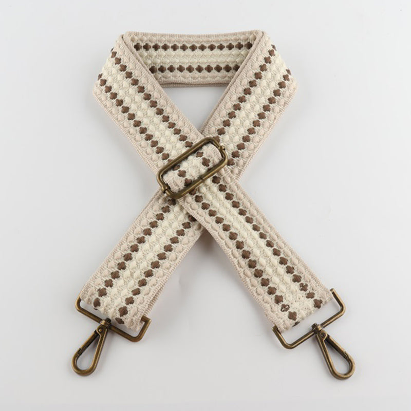 Scale Pattern Bronze Buckle Wide Shoulder Straps
