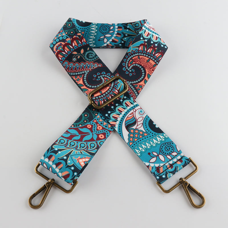 Retro Ethnic Style Bronze Buckle Wide Shoulder Straps