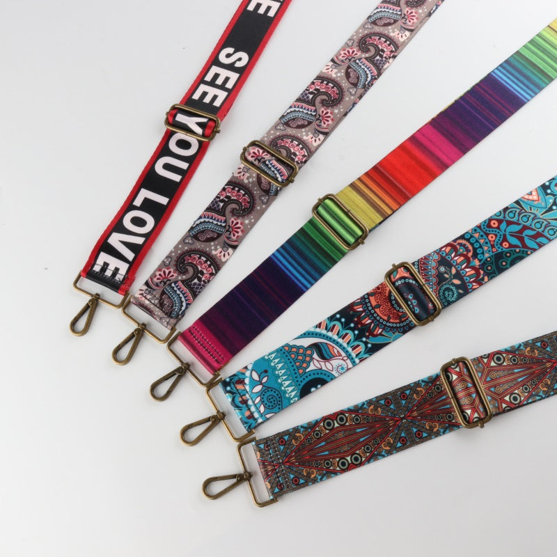 Retro Ethnic Style Bronze Buckle Wide Shoulder Straps