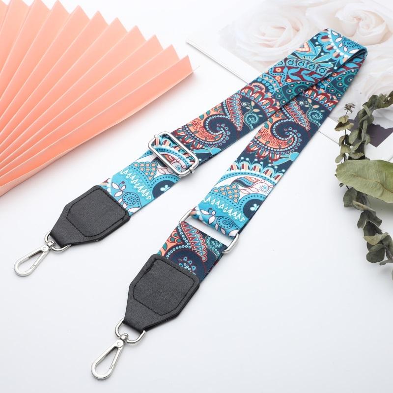 Braiding Tie-in Wide Bag Strap with Leather Head