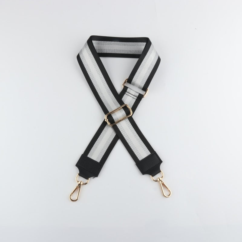 Dark Color Bag Strap with Leather Head