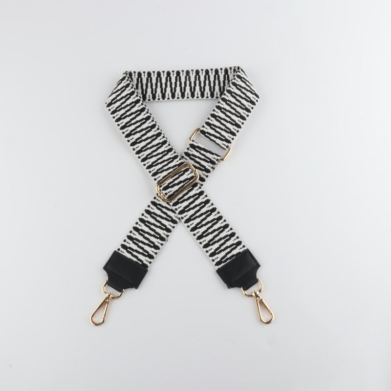 Dark Color Bag Strap with Leather Head