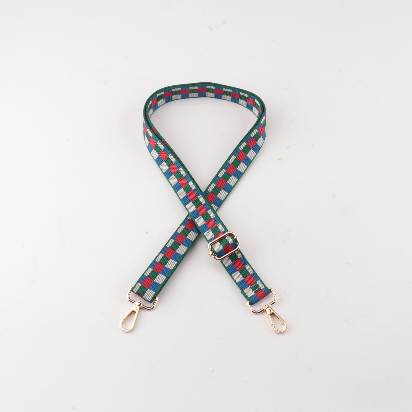 Colorful Plaid Spaghetti Bag Straps